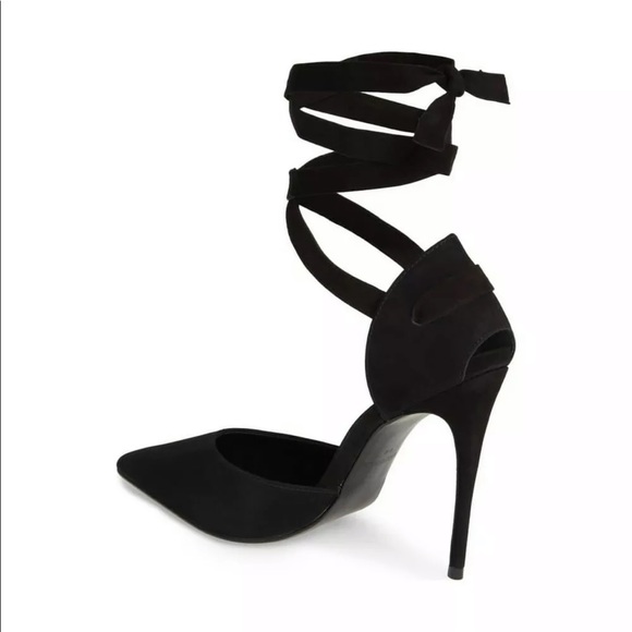 NIB Steve Madden Harlow Sandal Heel Pump Black - Picture 10 of 11